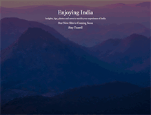 Tablet Screenshot of enjoyingindia.com